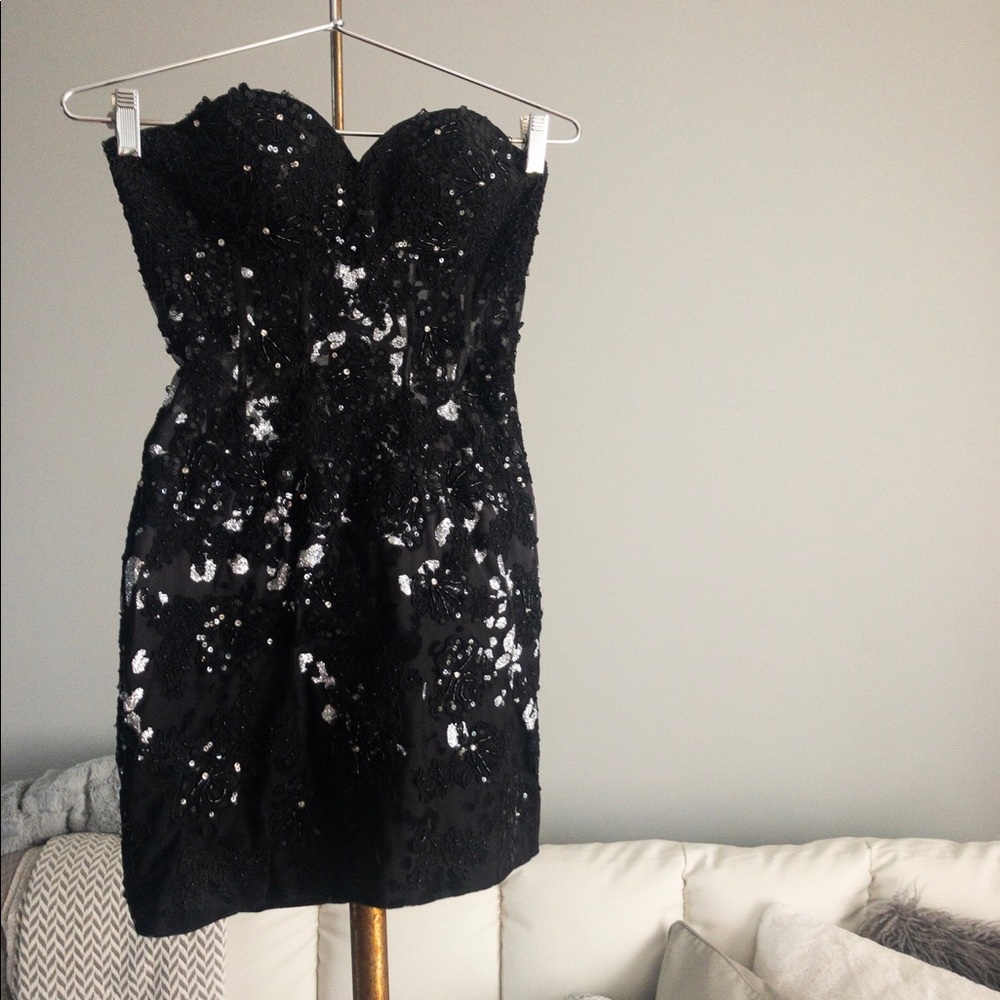 Jovani strapless corset mini dress. Size 2